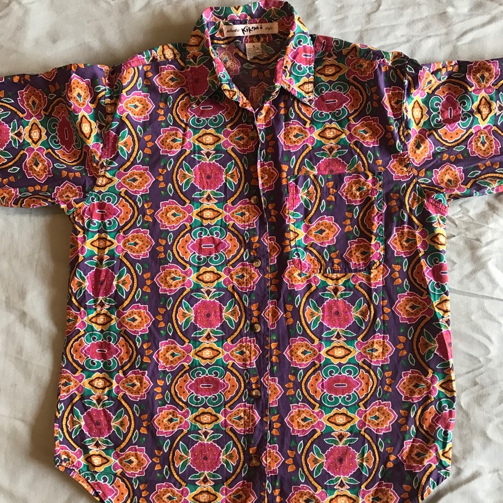Printed Summer Dress Shirt
